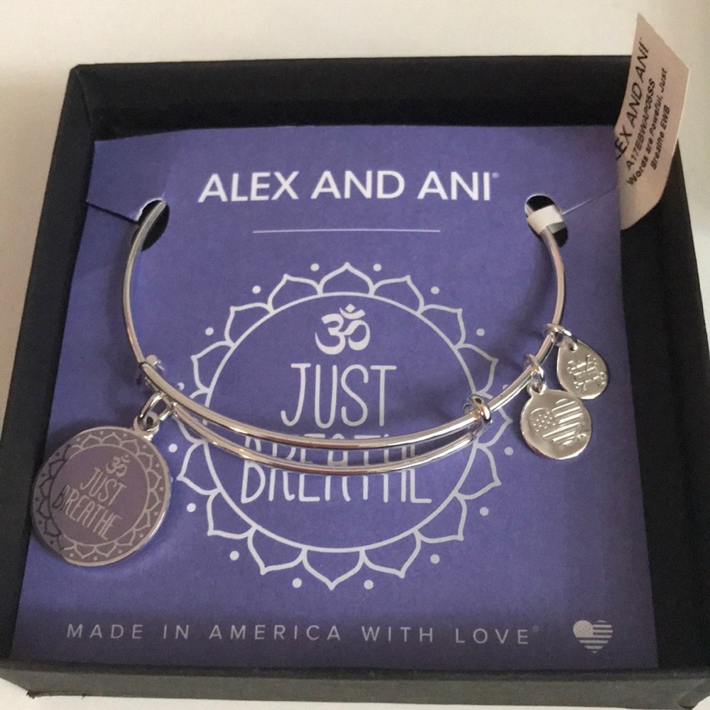 Alex and ani just breathe bracelet